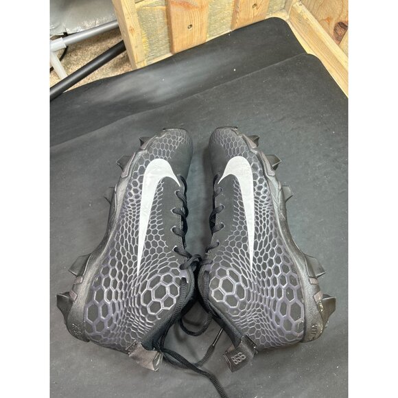 Nike Mens Force Trout Fastflex 856 Baseball Cleats Black/Silver Size 9.5 - Picture 9 of 9